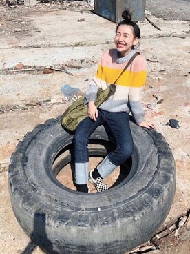 「6IXTY8IGHTのアイテム（トップス）」を使った、pa1x1さん（レディース・160cm）の秋コーディネート