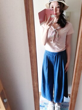 「KLEIN PLUS（クランプリュス）のアイテム」を使った、kilacoさん（レディース・153cm）の夏コーディネート