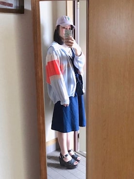 「アイテム（ブルゾン）」を使った、kilacoさん（レディース・153cm・30代）の夏コーディネート
