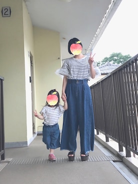 「ehka sopo（エヘカソポ）のアイテム」を使った、kilacoさん（キッズ・80cm）の夏コーディネート