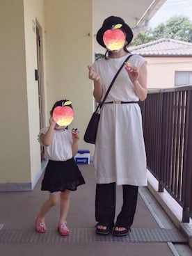 「LBC（エルビーシー）のアイテム（帽子）」を使った、kilacoさん（レディース・153cm）の夏コーディネート