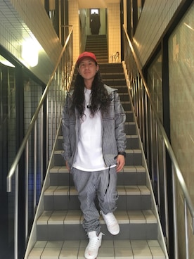 「大阪」｜「アイテム（その他アウター）」を使った、LEFLAHさん（メンズ・168cm）の春コーディネート