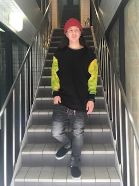 「emerica」｜LEFLAHさん（メンズ・165cm）の春コーディネート