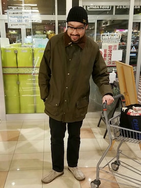 「アイテム（カバーオール）」を使った、rinosmanさん（メンズ・179cm・30代）の冬コーディネート