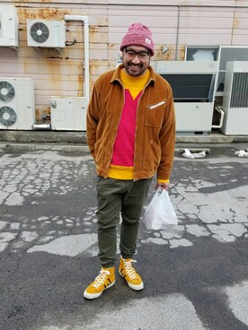 「アイテム（ブルゾン）」を使った、rinosmanさん（メンズ・179cm・30代）の春コーディネート