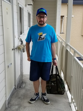 「FTC（エフティーシー）のアイテム（キャップ）」を使った、rinosmanさん（メンズ・179cm）の夏コーディネート