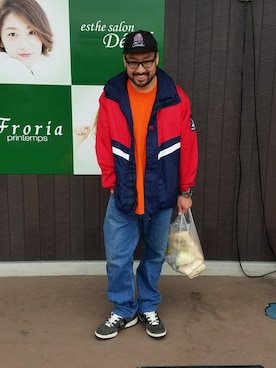 「HELLY HANSEN(ヘリーハンセン)のアイテム(ナイロンジャケット)」を使った、rinosmanさん(メンズ・179cm)の秋コーディネート