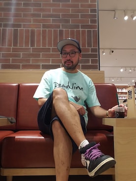 「DEADLINE（デッドライン）のアイテム」を使った、rinosmanさん（メンズ・179cm）の夏コーディネート