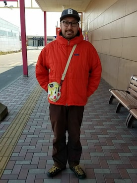 「BASECONTROL（ベースコントロール）のアイテム（帽子）」を使った、rinosmanさん（メンズ・179cm）の春コーディネート