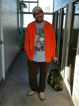 「DEADLINE（デッドライン）のアイテム」を使った、rinosmanさん（メンズ・179cm）の春コーディネート