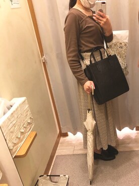「iPhoneケース」｜「アイテム（財布/小物）」を使った、マさん（レディース・153cm）の夏コーディネート
