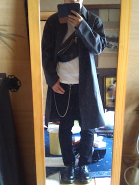 「SPINNS(スピンズ)のアイテム(ウォレットチェーン)」を使った、p眼帯q'ω'o)さん(メンズ・168cm)の春コーディネート