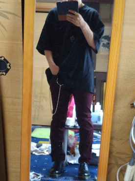 「SPINNS(スピンズ)のアイテム(ウォレットチェーン)」を使った、p眼帯q'ω'o)さん(メンズ・168cm)の夏コーディネート