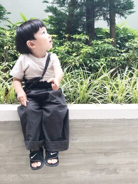 「NIKEKIDS」｜TSUYOさん（キッズ・90cm）の夏コーディネート