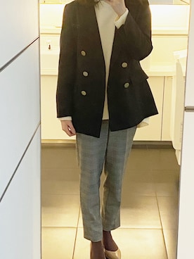 「La TOTALITE（ラトータリテ）のアイテム（ジャケット/アウター）」を使った、Eri. さん（レディース・157cm）の秋コーディネート