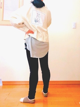 「UNIQLO（ユニクロ）のWOMEN ウルトラストレッチジーンズ（デニムパンツ）」を使った、YUII     さん（レディース・155cm）の春コーディネート