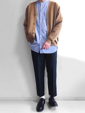 「アイテム（トップス）」を使った、yoshiさん（メンズ・185cm）の冬コーディネート