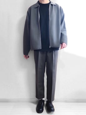 「green label relaxing（グリーンレーベルリラクシング）のアイテム」を使った、yoshiさん（メンズ・185cm）の冬コーディネート