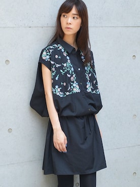 「黒ヒール」｜菅千代美(すがちよみ)さん（レディース・170cm）の夏コーディネート