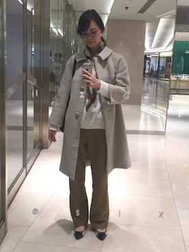 「BUTTERFLY TWISTS（バタフライツイスト）のアイテム」を使った、菅千代美(すがちよみ)さん（レディース・170cm）の冬コーディネート