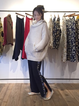 「BUTTERFLY TWISTS（バタフライツイスト）のアイテム」を使った、菅千代美(すがちよみ)さん（レディース・170cm）の春コーディネート