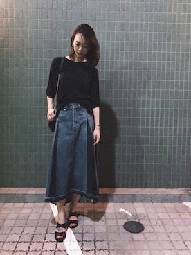 菅千代美(すがちよみ)さん（レディース・170cm）の秋コーディネート