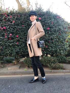 「dix（ディス）のアイテム」を使った、菅千代美(すがちよみ)さん（レディース・170cm）の冬コーディネート