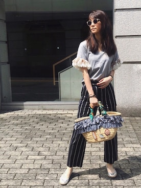 「BUTTERFLY TWISTS（バタフライツイスト）のアイテム」を使った、菅千代美(すがちよみ)さん（レディース・170cm）の秋コーディネート