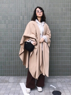 「ラテコーデ」｜「アイテム（ジャケット/アウター）」を使った、菅千代美(すがちよみ)さん（レディース・170cm）の春コーディネート