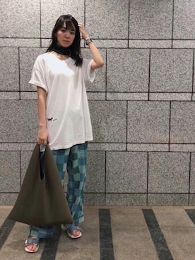 菅千代美(すがちよみ)さん（レディース・170cm）の夏コーディネート