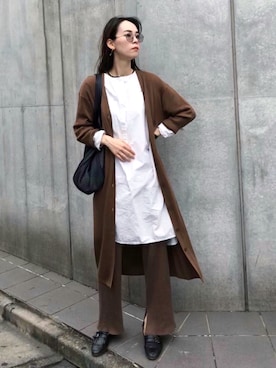 菅千代美(すがちよみ)さん(レディース・170cm)の秋コーディネート