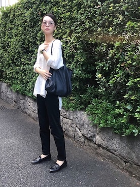 「zozoデニム」｜「アイテム（腕時計）」を使った、菅千代美(すがちよみ)さん（レディース・170cm）の秋コーディネート