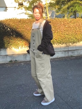 「AIGLE（エーグル）のアイテム（ジャケット/アウター）」を使った、hitoeさん（レディース・162cm）の冬コーディネート