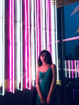 「NO NAME（ノーネーム）のアイテム（サングラス、ゴールド系）」を使った、Rina酱さん（レディース）の春コーディネート