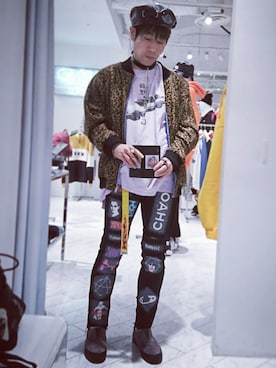 「パンク」｜「アイテム（ブルゾン）」を使った、Yugo Yoshidaさん（メンズ・169cm）の秋コーディネート