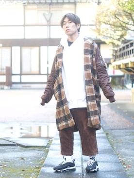 「jouetie（ジュエティ）のアイテム（ジャケット/アウター）」を使った、Yugo Yoshidaさん（メンズ・169cm）の冬コーディネート
