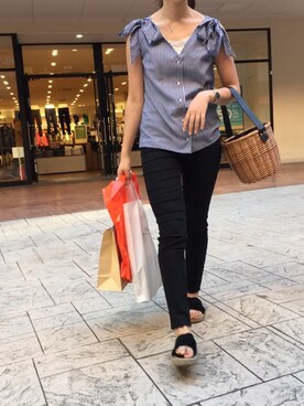 「Daniel Wellington（ダニエルウェリントン）の販売終了クラシックペティット アッシュフィールド32mm（アナログ腕時計）」を使った、noshishiさん（レディース・160cm）の秋コーディネート