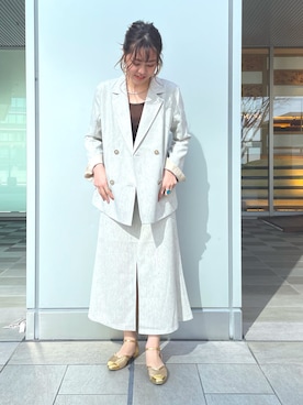 「チュールパンプス」｜Frees_Misaさん（レディース・164cm）の冬コーディネート