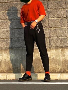 「UNIQLO（ユニクロ）の50色ソックス（消臭機能付き）（ソックス/靴下）」を使った、EiKiさん（メンズ・175cm）の夏コーディネート