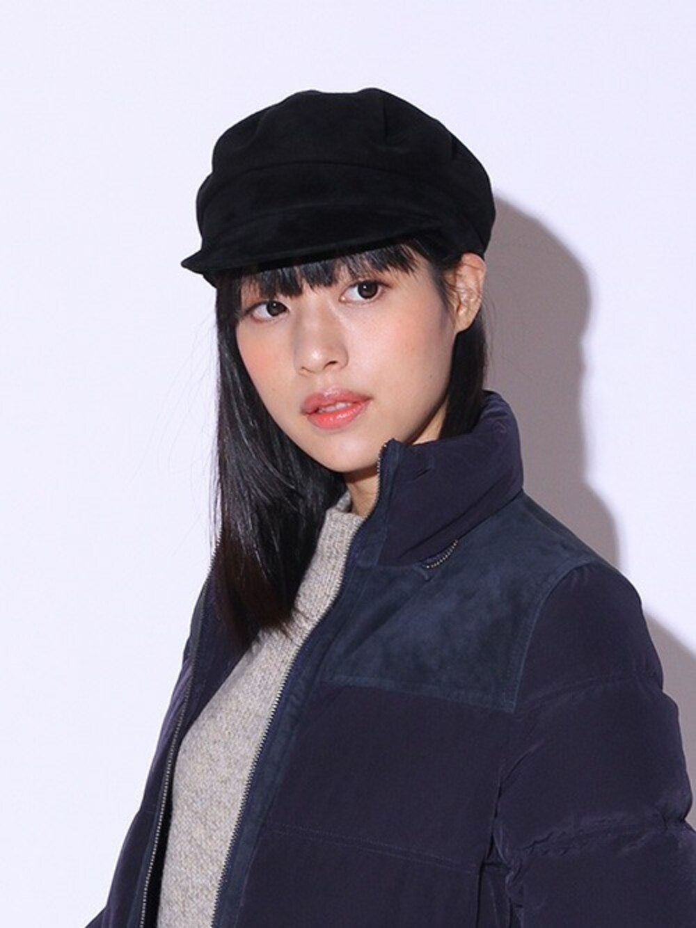 キジマタカユキ★やぎ革スウェードキャスケット★マリンキャップ　黒 20180110124557406_1000.jpg