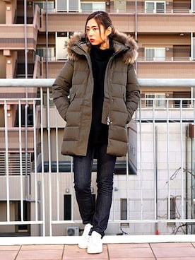 「チープマンデー」｜ARKnets STAFFさん（レディース・165cm）の冬コーディネート