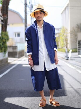 「hat」｜ARKnets STAFFさん（メンズ・168cm）の春コーディネート