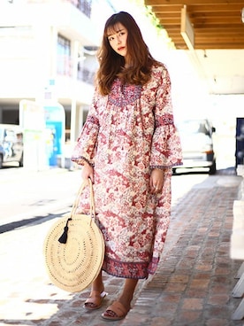 「ARKnets（アークネッツ）のアイテム（バッグ）」を使った、ARKnets STAFFさん（レディース・165cm）の春コーディネート