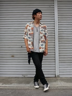 「Acne Studios（アクネストゥディオズ）のアイテム」を使った、ARKnets STAFFさん（メンズ・173cm）の夏コーディネート