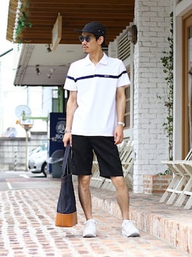 「A.P.C.（アーペーセー）のアイテム（バッグ）」を使った、ARKnets STAFFさん（メンズ・175cm）の夏コーディネート