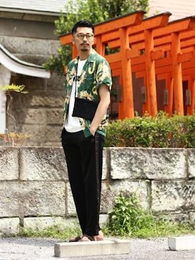 「Acne Studios（アクネストゥディオズ）のアイテム」を使った、ARKnets STAFFさん（メンズ・175cm）の夏コーディネート