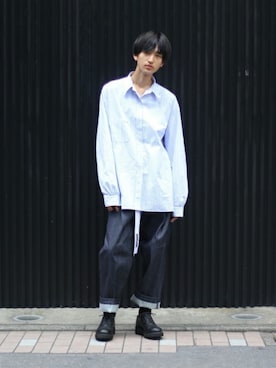 「NEONSIGN（ネオンサイン）のアイテム（トップス）」を使った、ARKnets STAFFさん（メンズ・181cm）の夏コーディネート