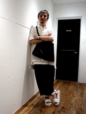 「is-ness（イズネス）のアイテム」を使った、ARKnets STAFFさん（メンズ・165cm）の夏コーディネート
