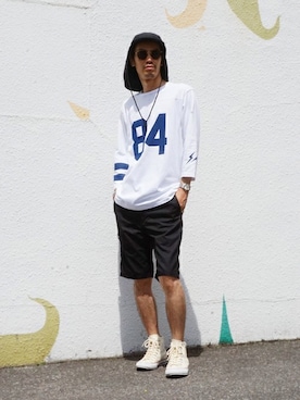 「DENIM BY VANQUISH & FRAGMENT（デニムバイヴァンキッシュフラグメント）のアイテム」を使った、ARKnets STAFFさん（メンズ・175cm）の夏コーディネート