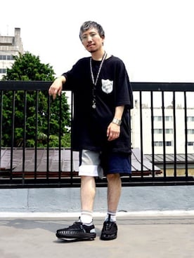 「is-ness（イズネス）のアイテム」を使った、ARKnets STAFFさん（メンズ・165cm）の夏コーディネート